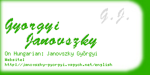gyorgyi janovszky business card