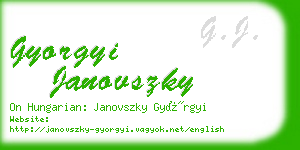 gyorgyi janovszky business card